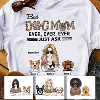 Personalized Dog Mom T Shirt JN181 30O58 thumb 1