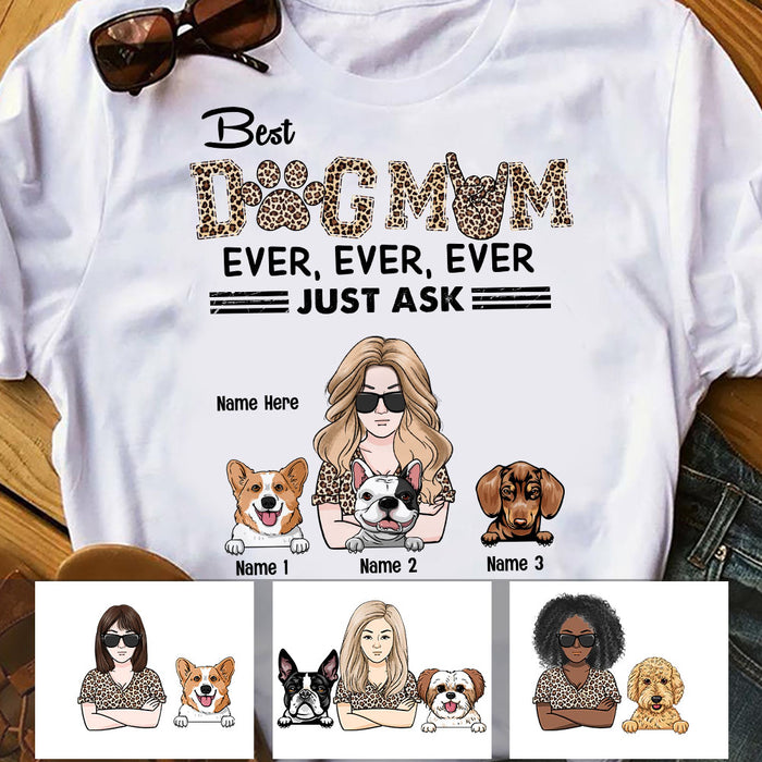 Personalized Dog Mom T Shirt JN181 30O58 1