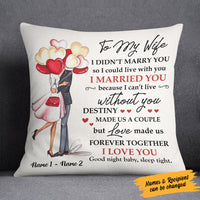 Personalized Couple Love  Pillow DB71 85O58 (Insert Included) thumb 1
