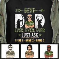 Personalized Best Hunting Dad Grandpa Ever T Shirt MR221 65O60 thumb 1