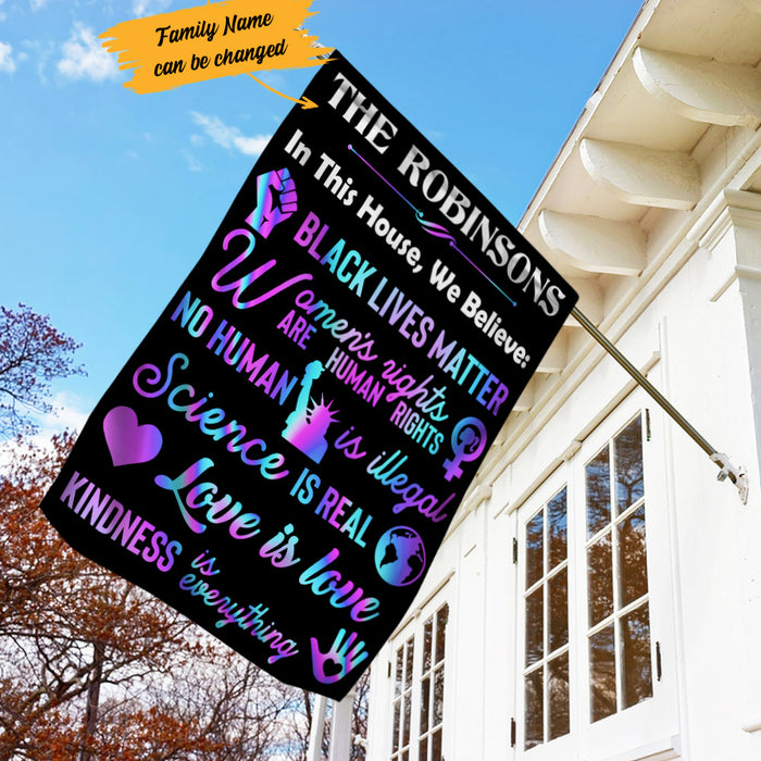 Personalized In This House Human Rights Flag AG213 81O53 1