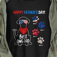 Personalized Dog Dad Happy Father Day T Shirt MY172 95O58 thumb 1