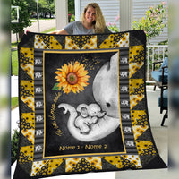 Personalized Elephant Mom Grandma Italian Mamma Nonna Blanket AP1417 95O34 thumb 1