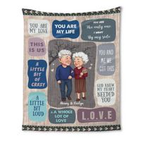 Personalized You Are My Love You Are My Life Couple Blanket 30654 thumb 1