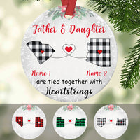 Personalized Father And Daughter Long Distance  Ornament OB82 30O36 thumb 1