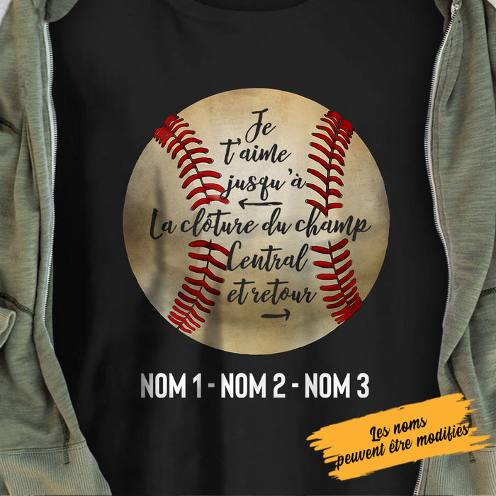 Personalized Dad Papa Baseball French T Shirt AP144 73O58 1