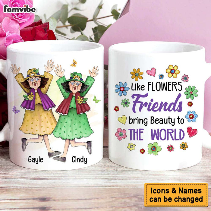 Personalized Gift For Friends Like Flowers Mug 30691 1