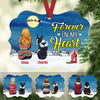 Personalized Forever In My Heart Dog Memorial  MDF Ornament NB31 65O53 1