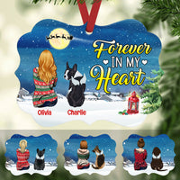 Personalized Forever In My Heart Dog Memorial  MDF Ornament NB31 65O53 thumb 1