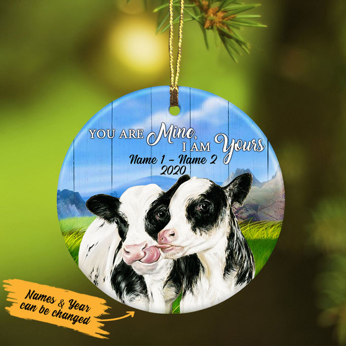 Personalized You Are Mine Cows Couple  Ornament SB151 29O53 1
