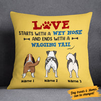 Personalized Dog Wagging Tail Pillow JR152 87O58 (Insert Included) thumb 1