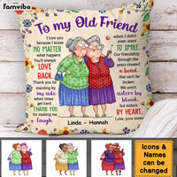 Personalized Gift For Old Friend Sisters By Heart Pillow 30901 thumb 1