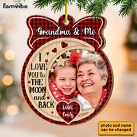 Personalized Gift For Grandma Nana And Me Upload Photo Ornament 29850 thumb 1