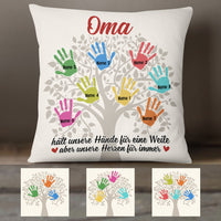 Personalized Mom Grandma Tree German Mama Oma Pillow AP1515 95O58 (Insert Included) thumb 1