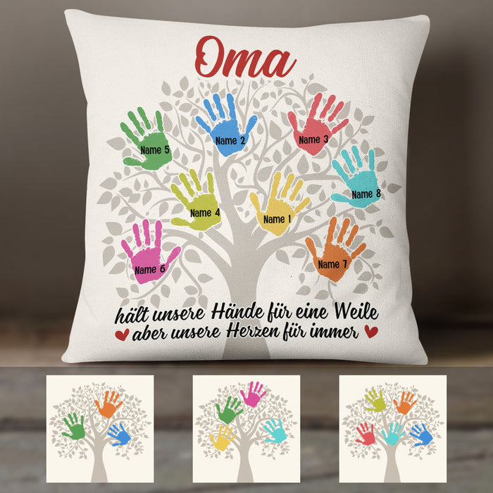 Personalized Mom Grandma Tree German Mama Oma Pillow AP1515 95O58 (Insert Included) 1