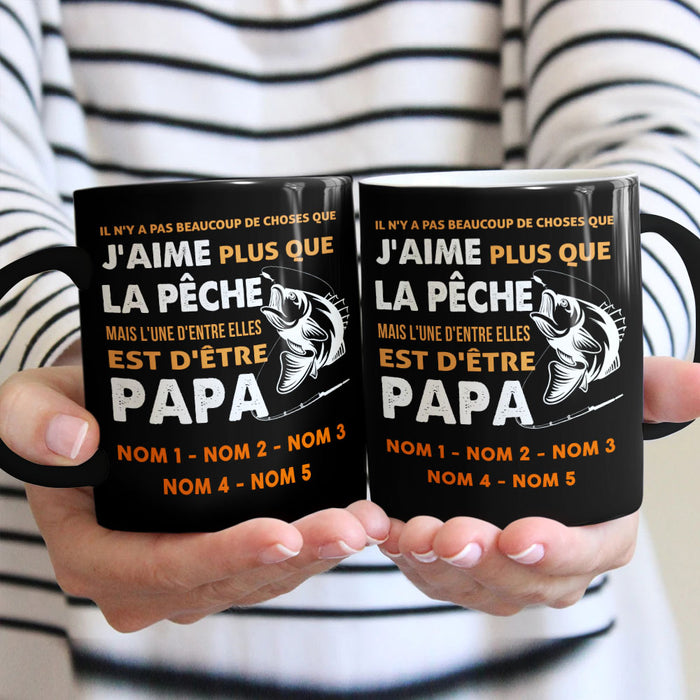 Personalized Dad Grandpa Fishing Père Grand-père La Pêche Mug AP93 87O58 1