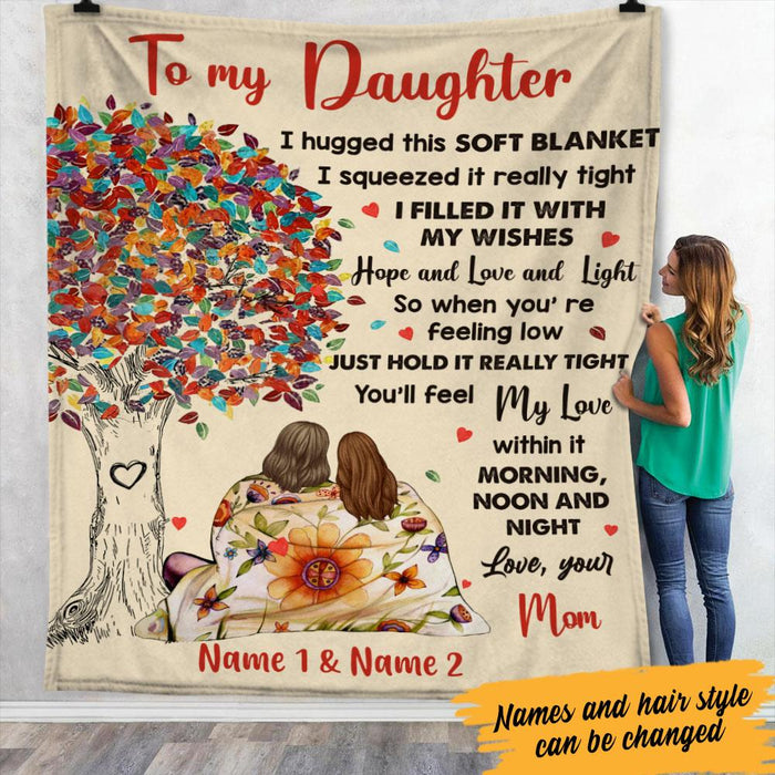 Personalized Daughter Tree Blanket JR252 30O60 1
