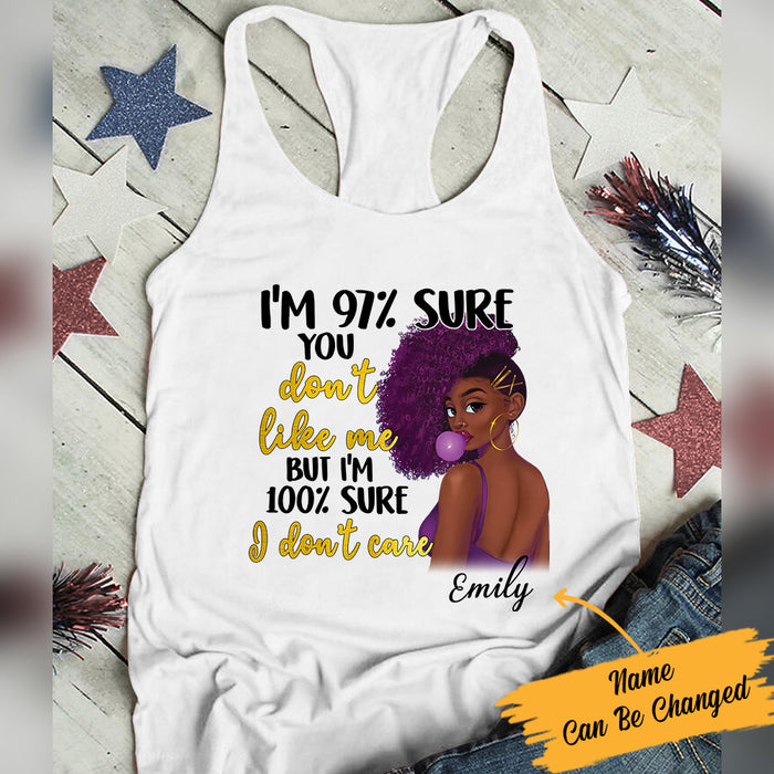 Personalized I Do Not Care BWA Racerback Tank JL131 29O57 1