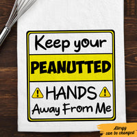 Personalized Food Allergy Sign Kitchen Towel DB142 81O47 thumb 1