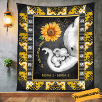 Personalized Elephant Mom Grandma Italian Mamma Nonna Blanket AP1417 95O34 thumb 1