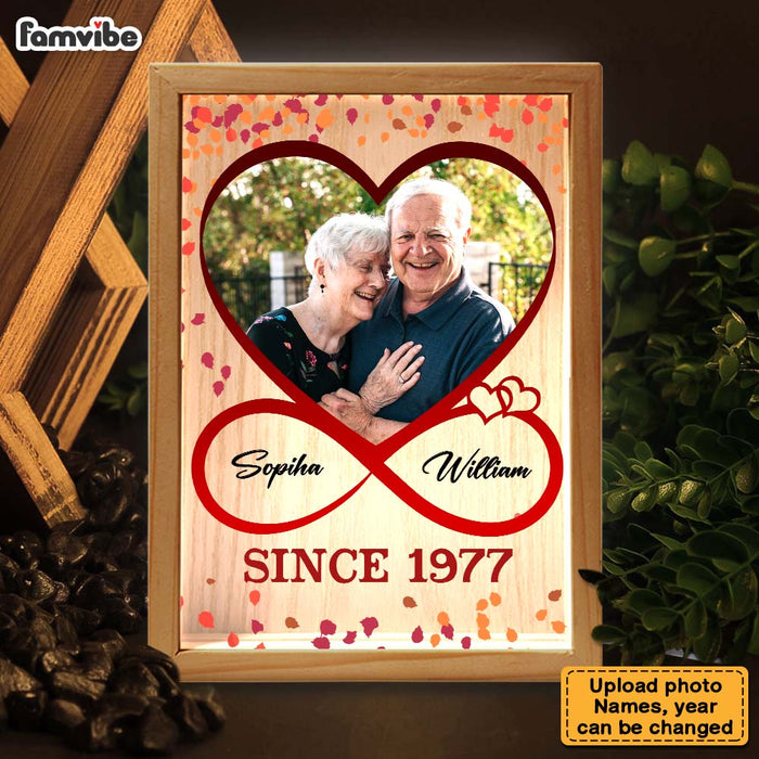 Personalized Couples Gift Upload Photo Since Picture Frame Light Box 31490 1