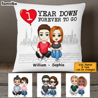 Personalized Couple Anniversary Pillow JL153 85O53 thumb 1
