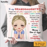 Personalized Gift For Granddaughter Hug This Pillow 24838 thumb 1