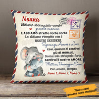 Personalized Italian Mamma Nonna Elephant Mom Grandma Pillow AP144 65O58 (Insert Included) thumb 1