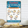 Personalized Grandma Kitchen Metal Sign JL92 30O57 1