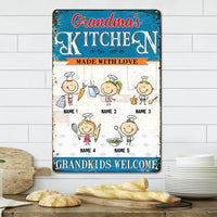 Personalized Grandma Kitchen Metal Sign JL92 30O57 thumb 1