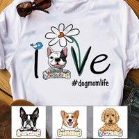 Personalized Dog Mom Life T Shirt JR254 67O58 thumb 1