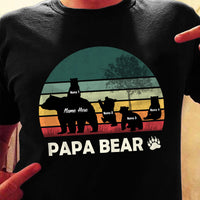 Personalized Dad Bear T Shirt AP198 81O58 thumb 1