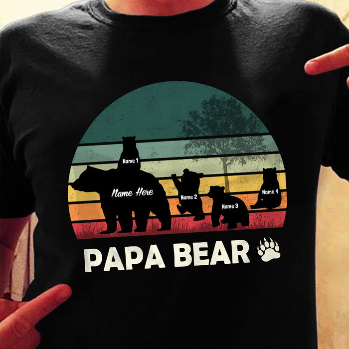 Personalized Dad Bear T Shirt AP198 81O58 1