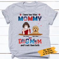 Personalized Dog Mom Aunt T Shirt MY121 30O58 thumb 1