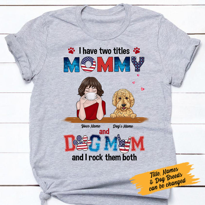 Personalized Dog Mom Aunt T Shirt MY121 30O58 1