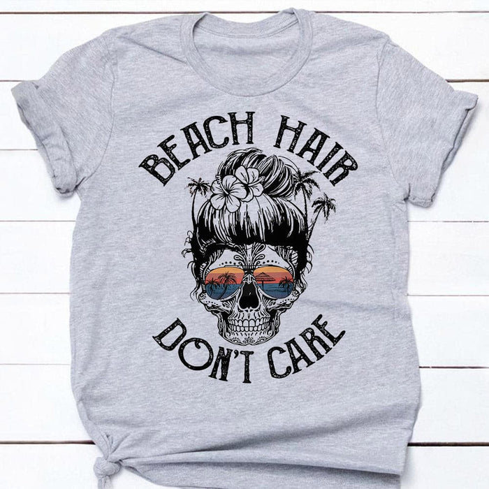 Beach Hair Dont Care White T Shirt JN274 85O53 1
