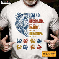 Personalized Dad Grandpa Bear T Shirt MY293 30O34 thumb 1