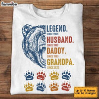 Personalized Dad Grandpa Bear T Shirt MY293 30O34 thumb 1
