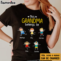 Personalized This Grandma Belongs To T Shirt AG103 30O34 thumb 1