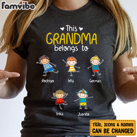 Personalized This Grandma Belongs To T Shirt AG103 30O34 thumb 1