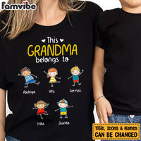 Personalized This Grandma Belongs To T Shirt AG103 30O34 thumb 1
