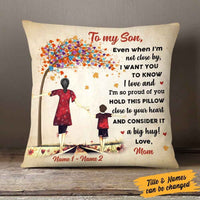 Personalized Mother And Son A Big Hug Pillow MR21 65O58 thumb 1