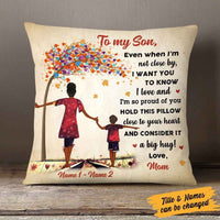 Personalized Mother And Son A Big Hug Pillow MR21 65O58 thumb 1