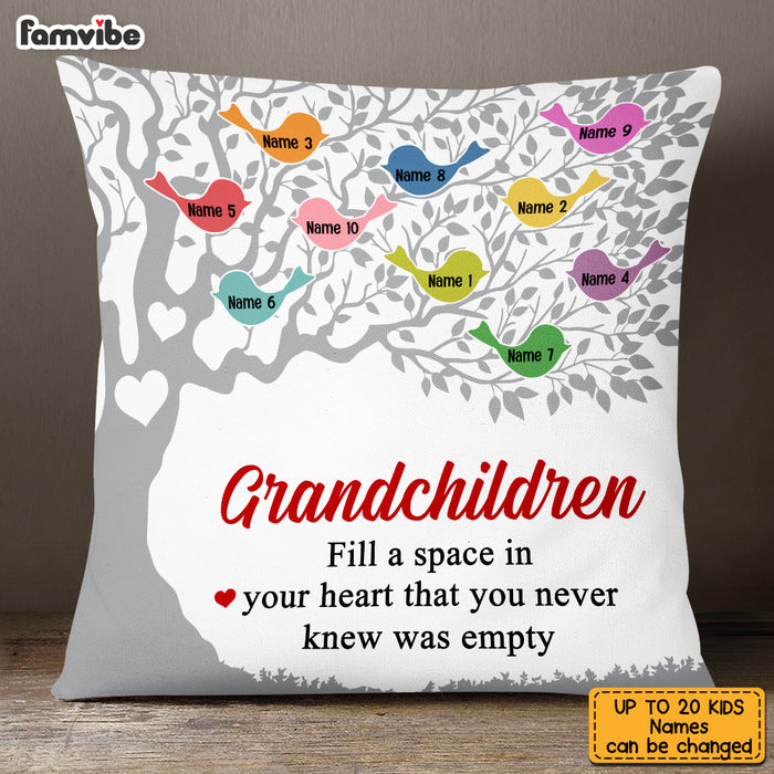 Family Names With & Pillow Grandchildren Names 