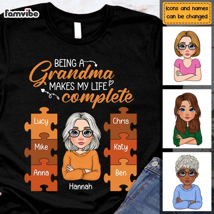 Personalized Being A Grandma Shirt - Hoodie - Sweatshirt 24097 1