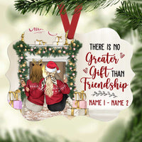 Personalized Christmas Sisters Benelux Ornament OB81 26O36 thumb 1