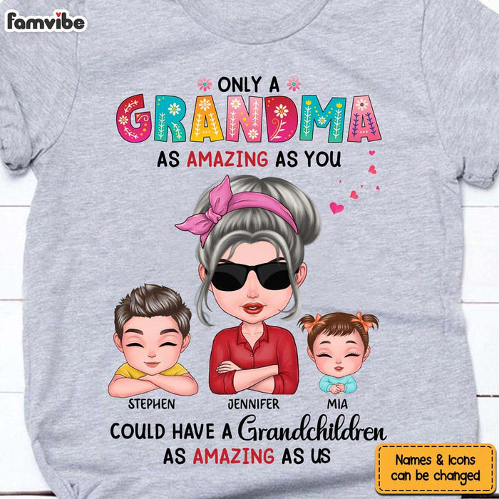 Personalized Gift for Grandma Amazing Grandchild Shirt - Hoodie - Sweatshirt 24022 1