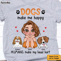 Personalized Dogs Happy Shirt - Hoodie - Sweatshirt 24361 thumb 1