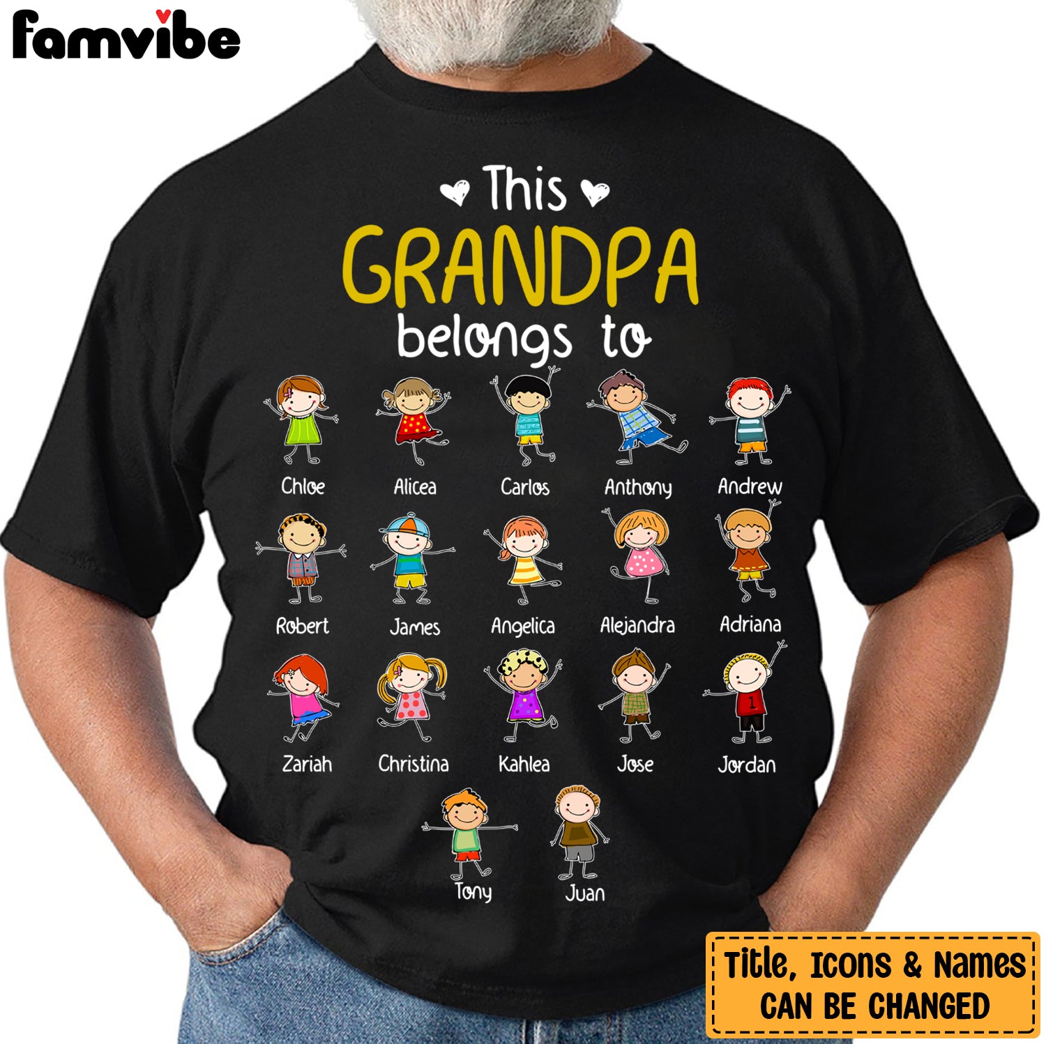 Personalized This Grandpa Belongs To Shirt SB72 30O34 Primary Mockup
