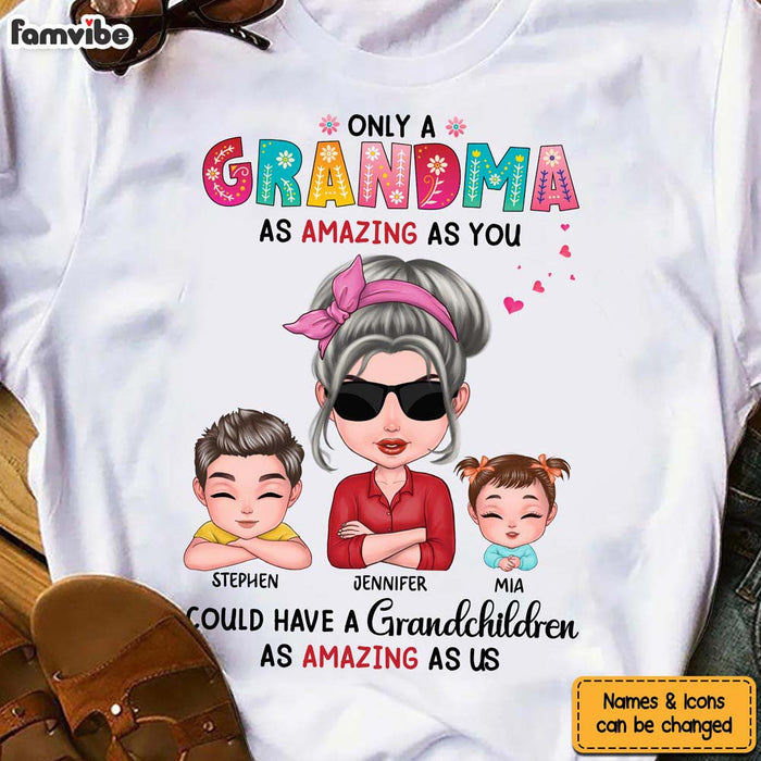 Personalized Gift for Grandma Amazing Grandchild Shirt - Hoodie - Sweatshirt 24022 1
